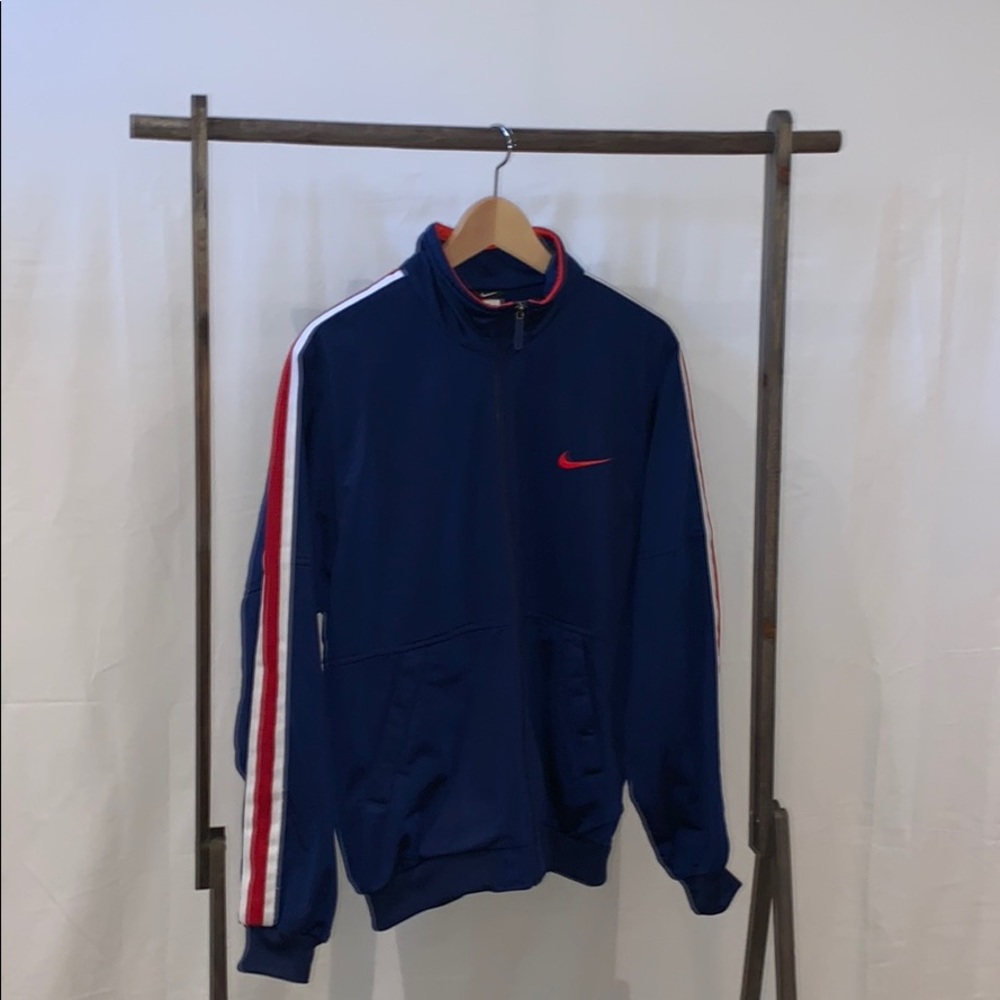 Vintage Nike Track Jacket Navy/Red